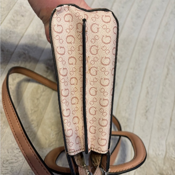 Guess Pink Logo Crossbody Bag - Picture 6 of 12